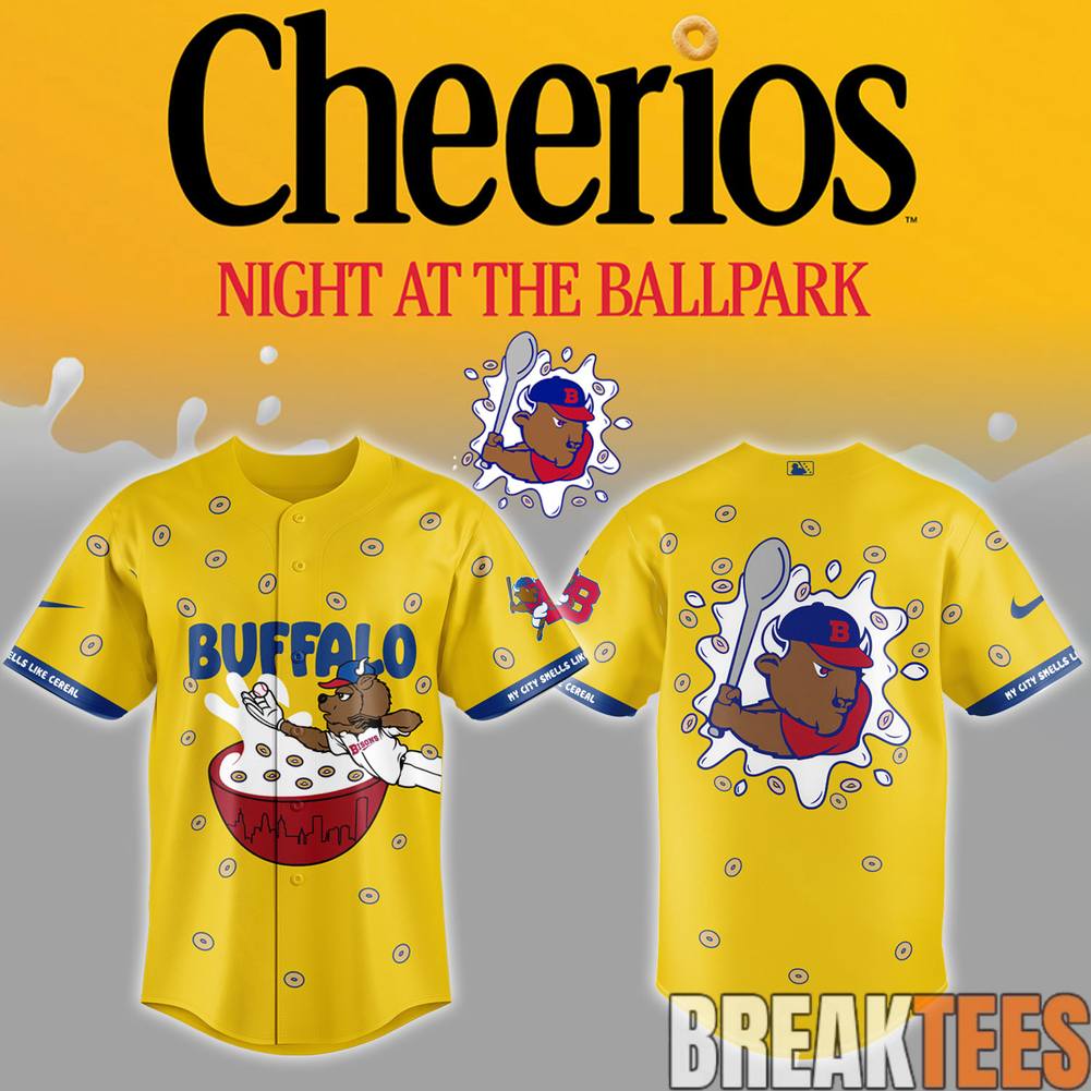 Buffalo Bisons x Cherrios Night at The Ballpark Special Baseball Jersey