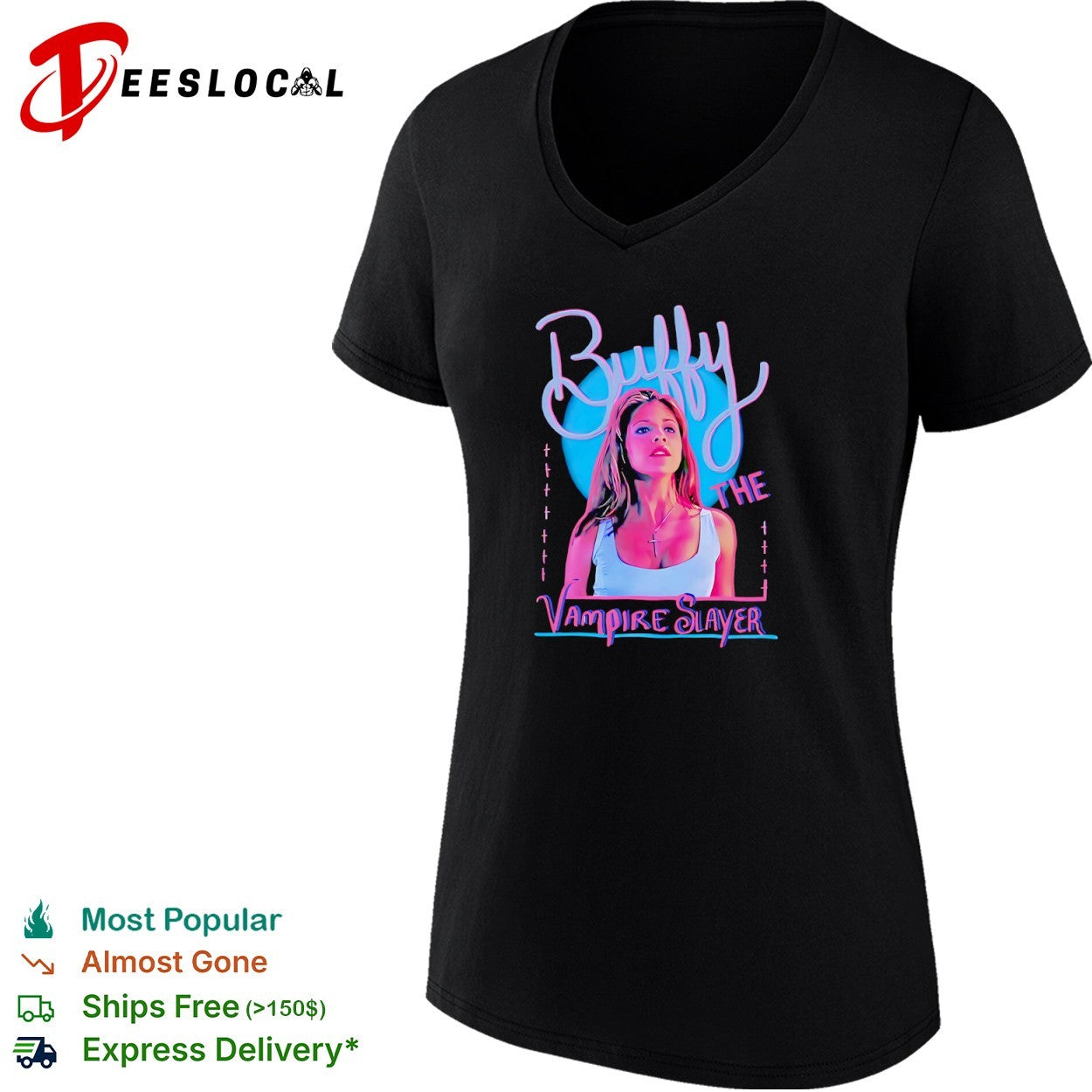 Buffy the Vampire Slayer Sarah Michelle Gellar 90s shirt
