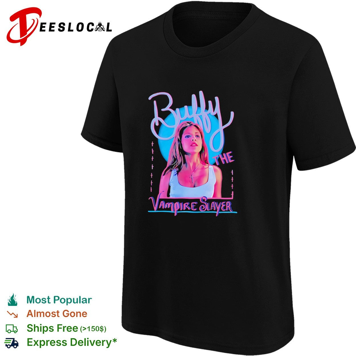 Buffy the Vampire Slayer Sarah Michelle Gellar 90s shirt