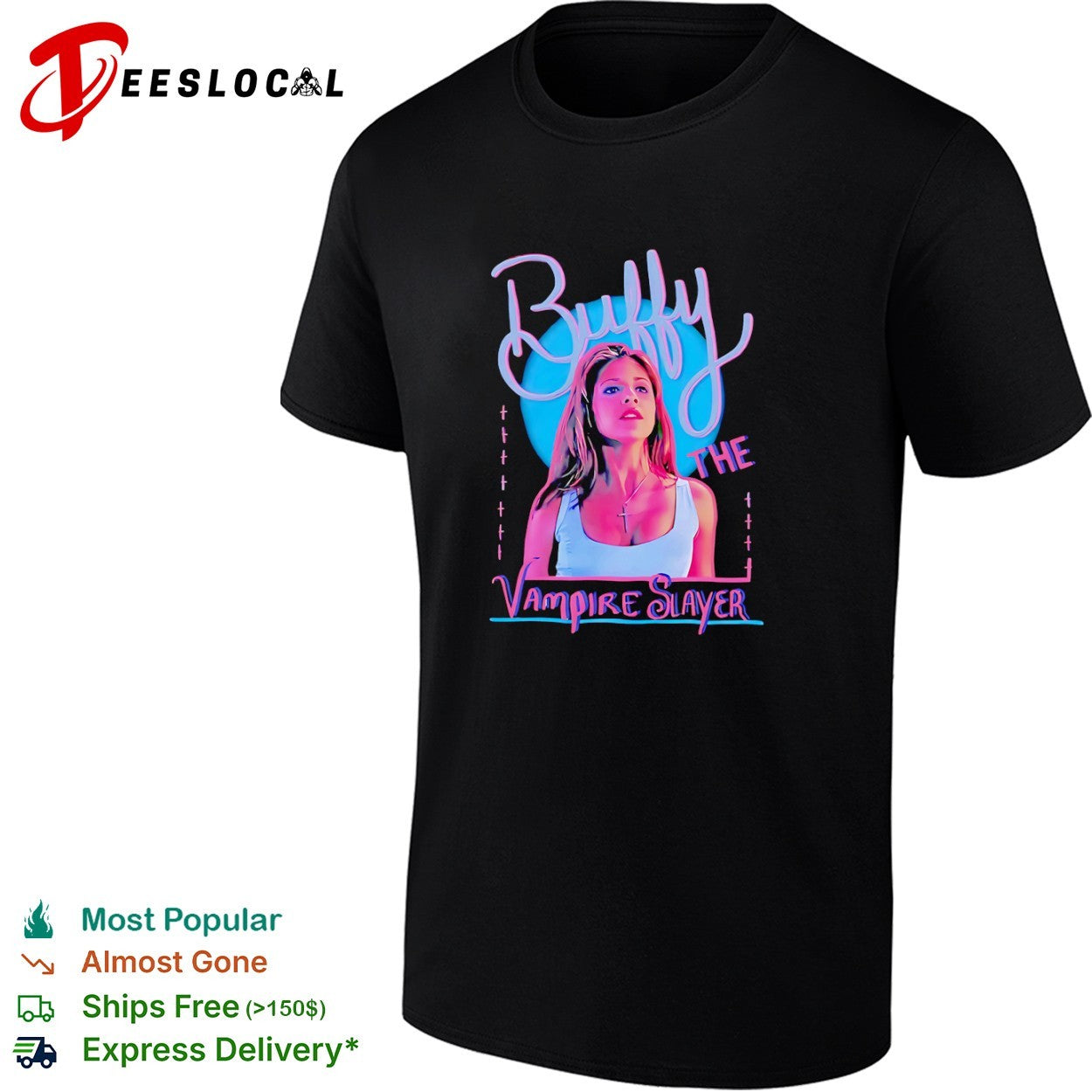 Buffy the Vampire Slayer Sarah Michelle Gellar 90s shirt