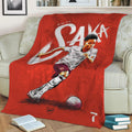 Bukayo Saka Fleece Throw Blanket