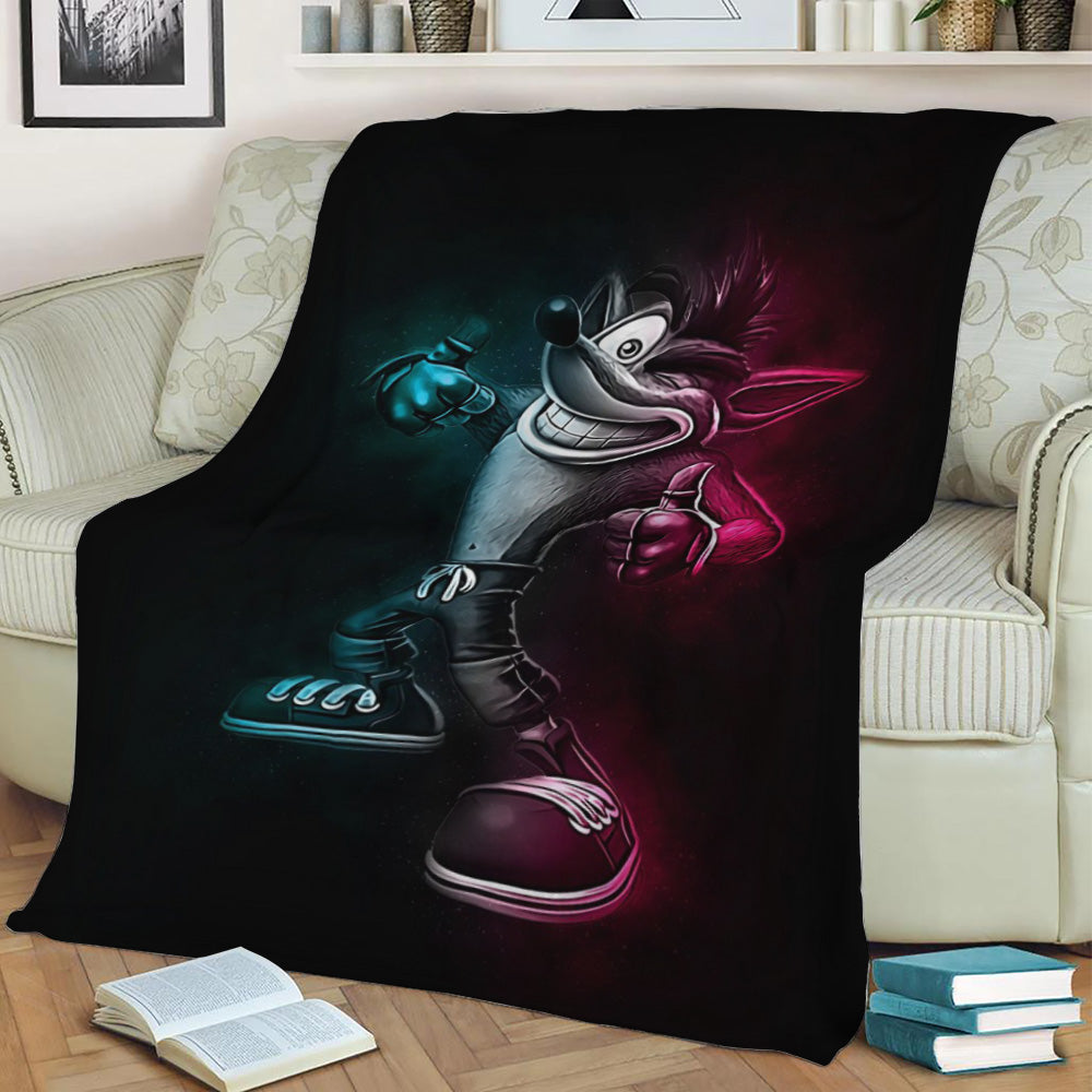 CRASH BANDICOOT Fleece Throw Blanket