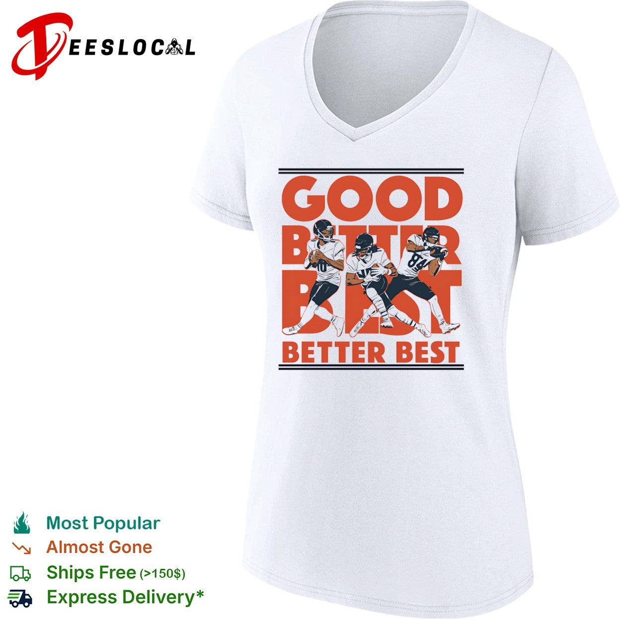 Caleb Williams Keenan Allen Rome Odunze Chicago Bears Good Better Best NFL shirt