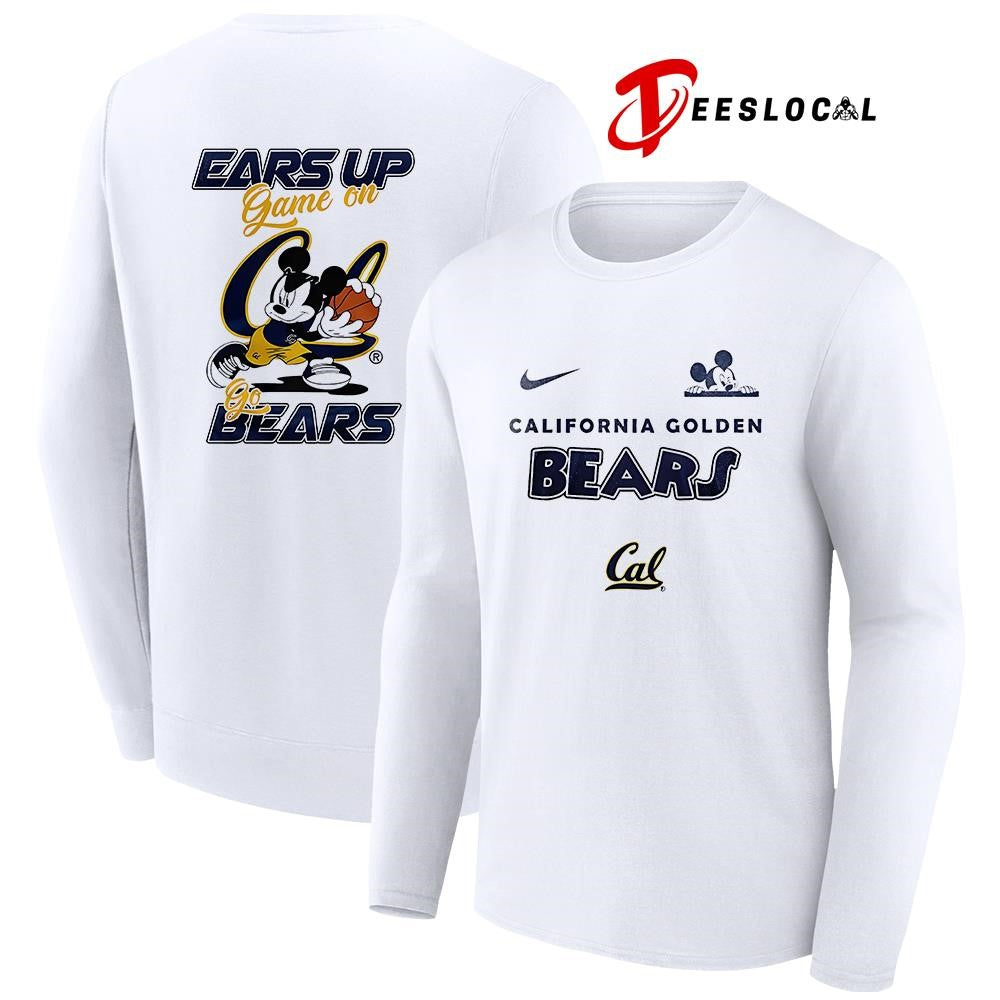 California Golden Bears x Mickey Mouse ears up game on shirt