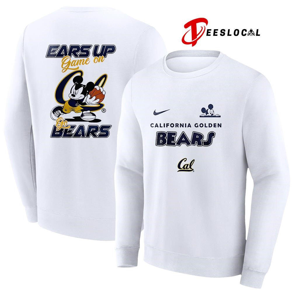 California Golden Bears x Mickey Mouse ears up game on shirt