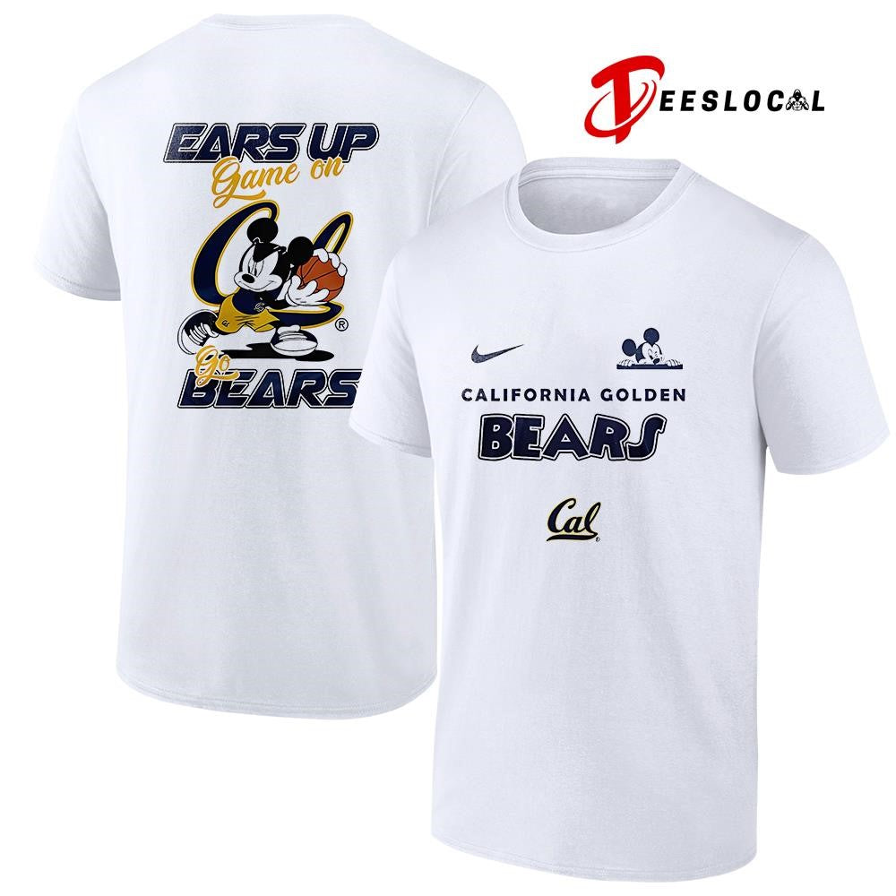 California Golden Bears x Mickey Mouse ears up game on shirt