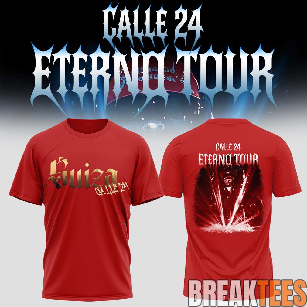 Calle 24 Eterno Tour 2026 Red Shirt