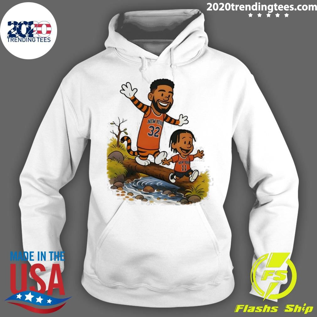 Calvin And Hobbes Karl-anthony Towns And Jalen Brunson New York Knicks Basketball Shirt