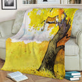 Calvin and Hobbes Nap Fleece Throw Blanket