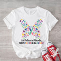 Cancer Butterfly Ribbon Shirt We Believe Miracles Fight Cancer All Colors Cancer Awareness Shirt Warrior T-Shirts