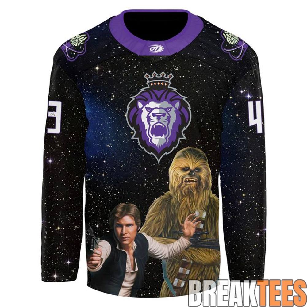 Captain Miles Gendrons GameWorn Star Wars Hockey Jersey