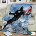 Captain America Fleece Throw Blanket