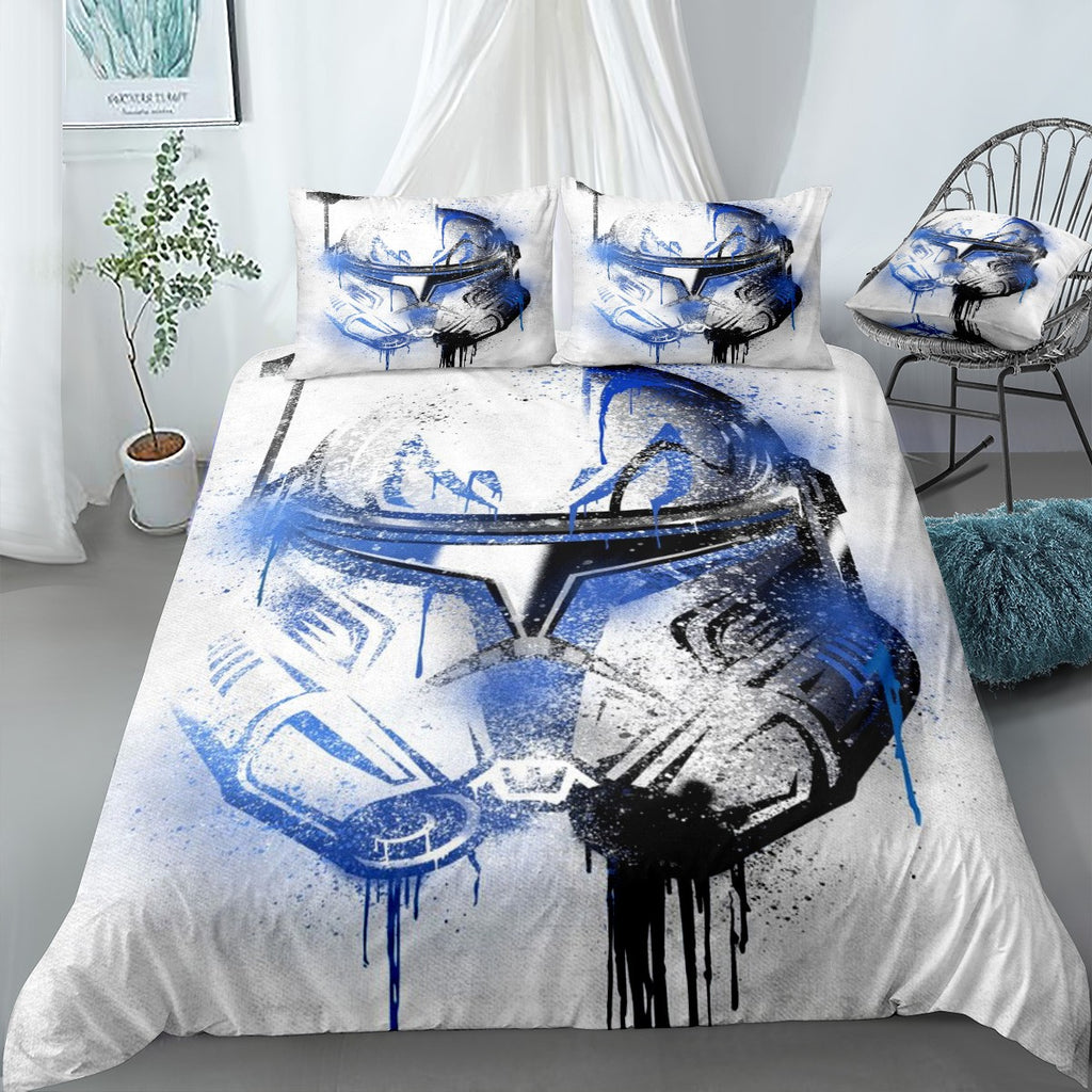 Captain Rex Graffitti Helmet Bedding Set (Duvet Cover & Pillow Shams)