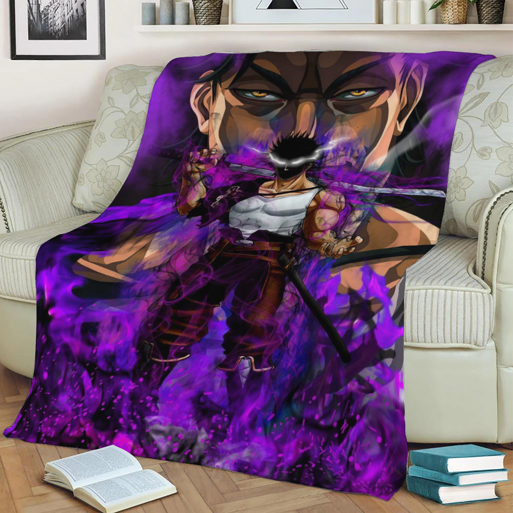 Captain Yami Sukehiro Fleece Throw Blanket
