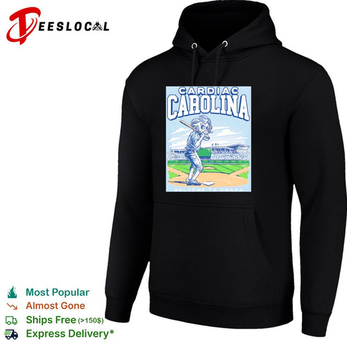 Cardiac Carolina UNC Tar Heels welcome to Omaha College World Series graphic shirt