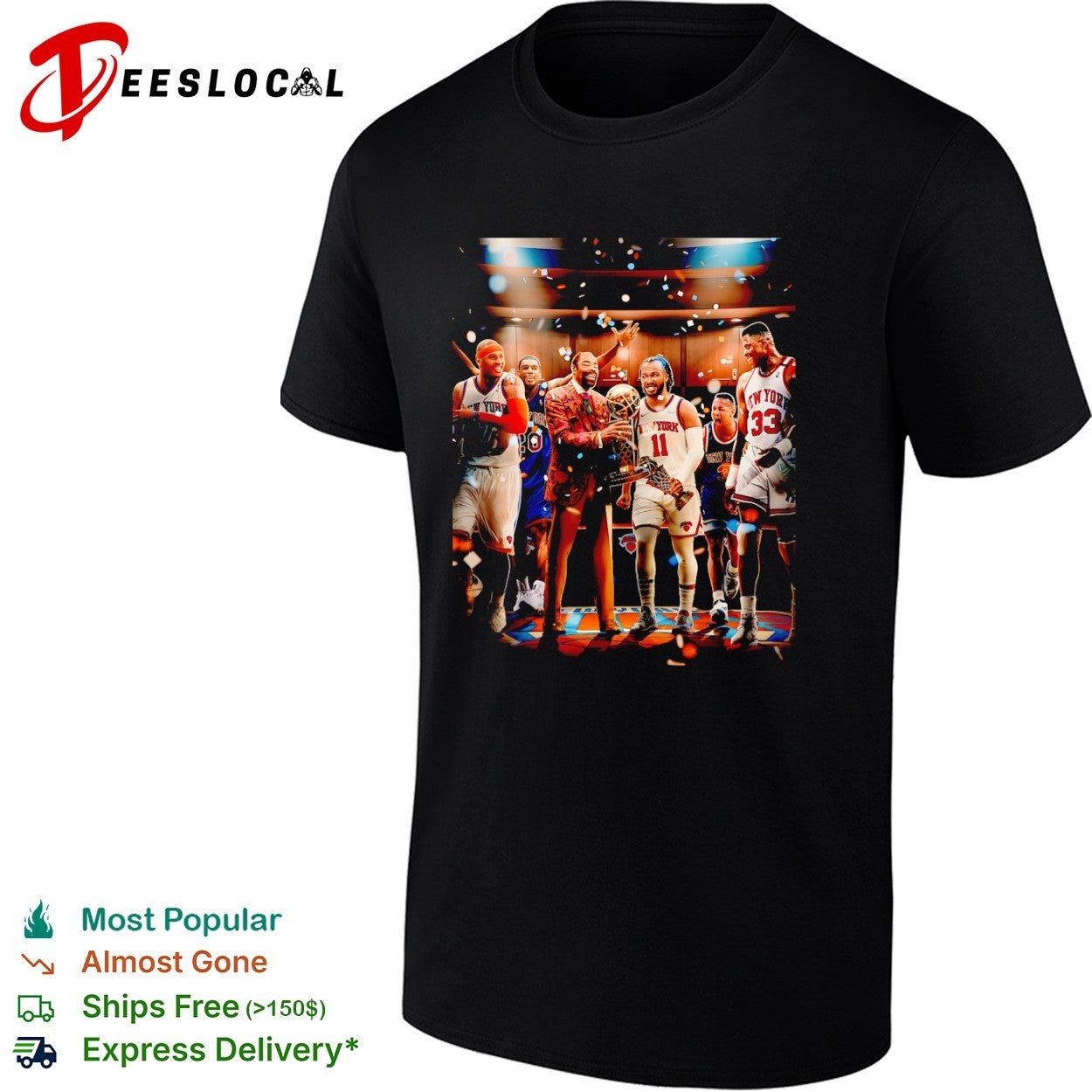 Carmelo Anthony Allan Houston Walt Frazier Jalen Brunson John Starks Patrick Ewing photo shirt