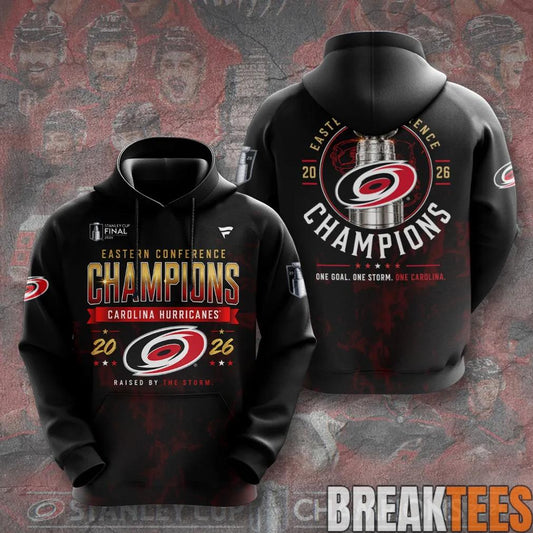 Carolina Hurricanes 2026 Stanley Cup Champions Black Edition Hoodie