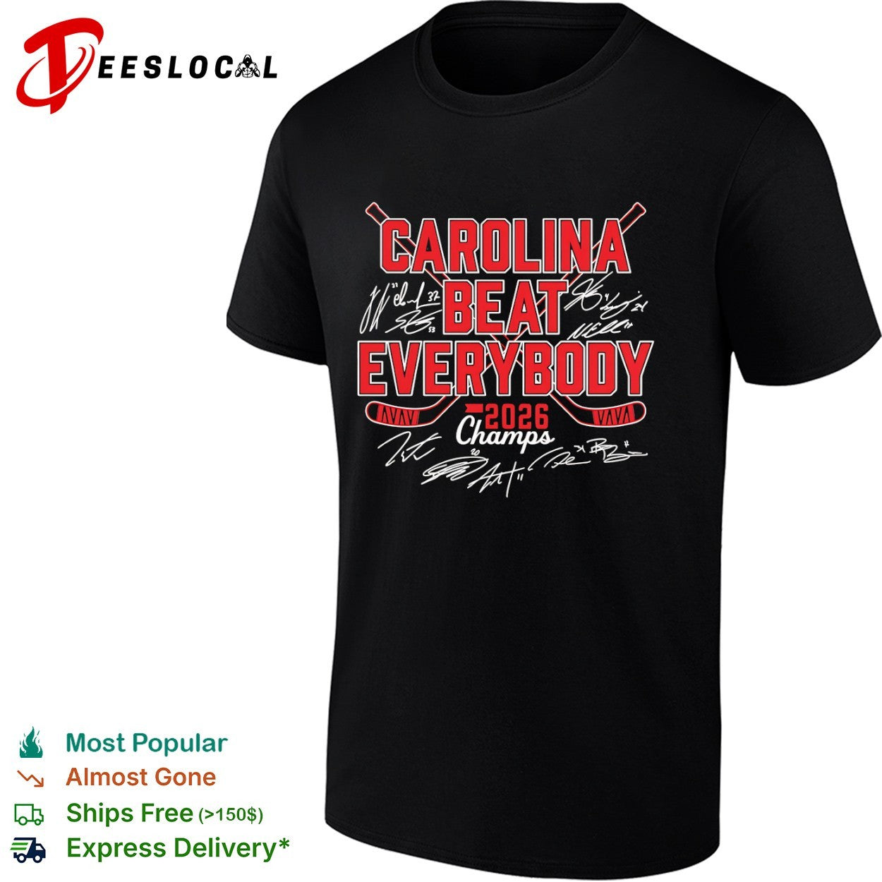Carolina Hurricanes Beat Everybody 2026 Champs shirt
