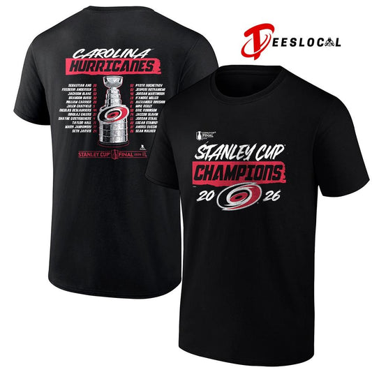 Carolina Hurricanes Stanley Cup champions name roster shirt