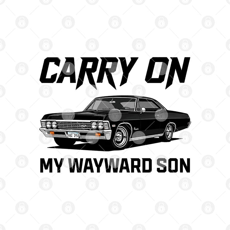 Carry On My Wayward Son Car T Shirt