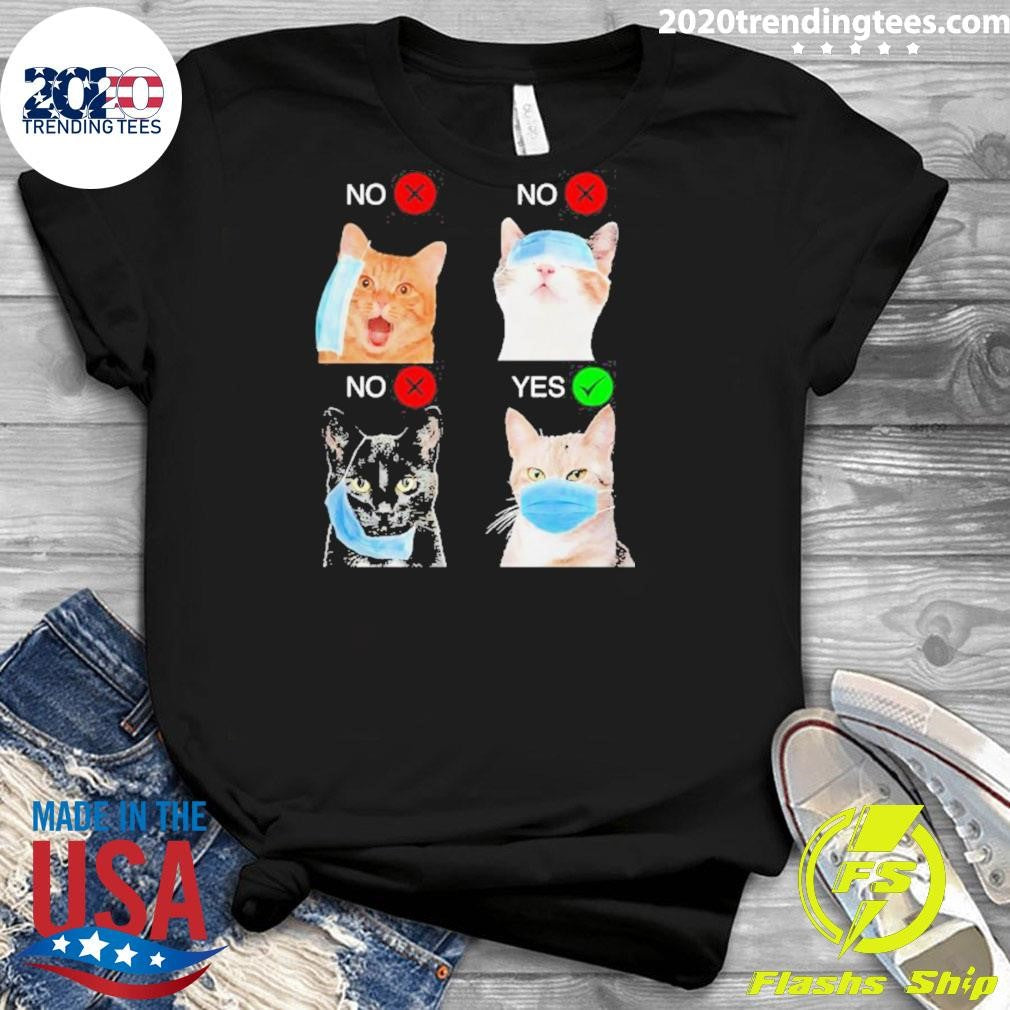 Cat Right Way To Wear Mask Shirt