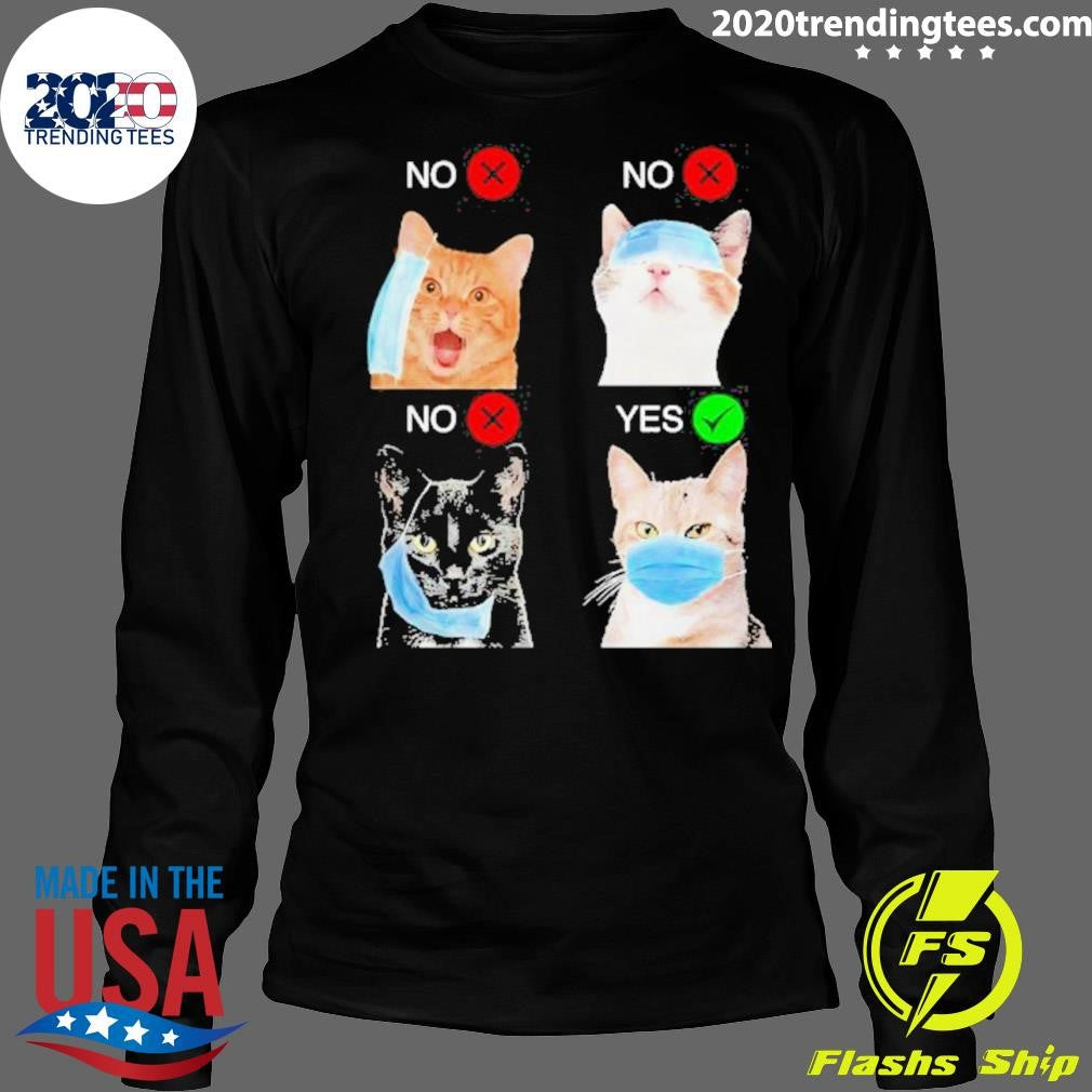 Cat Right Way To Wear Mask Shirt
