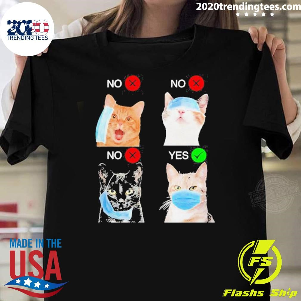Cat Right Way To Wear Mask Shirt
