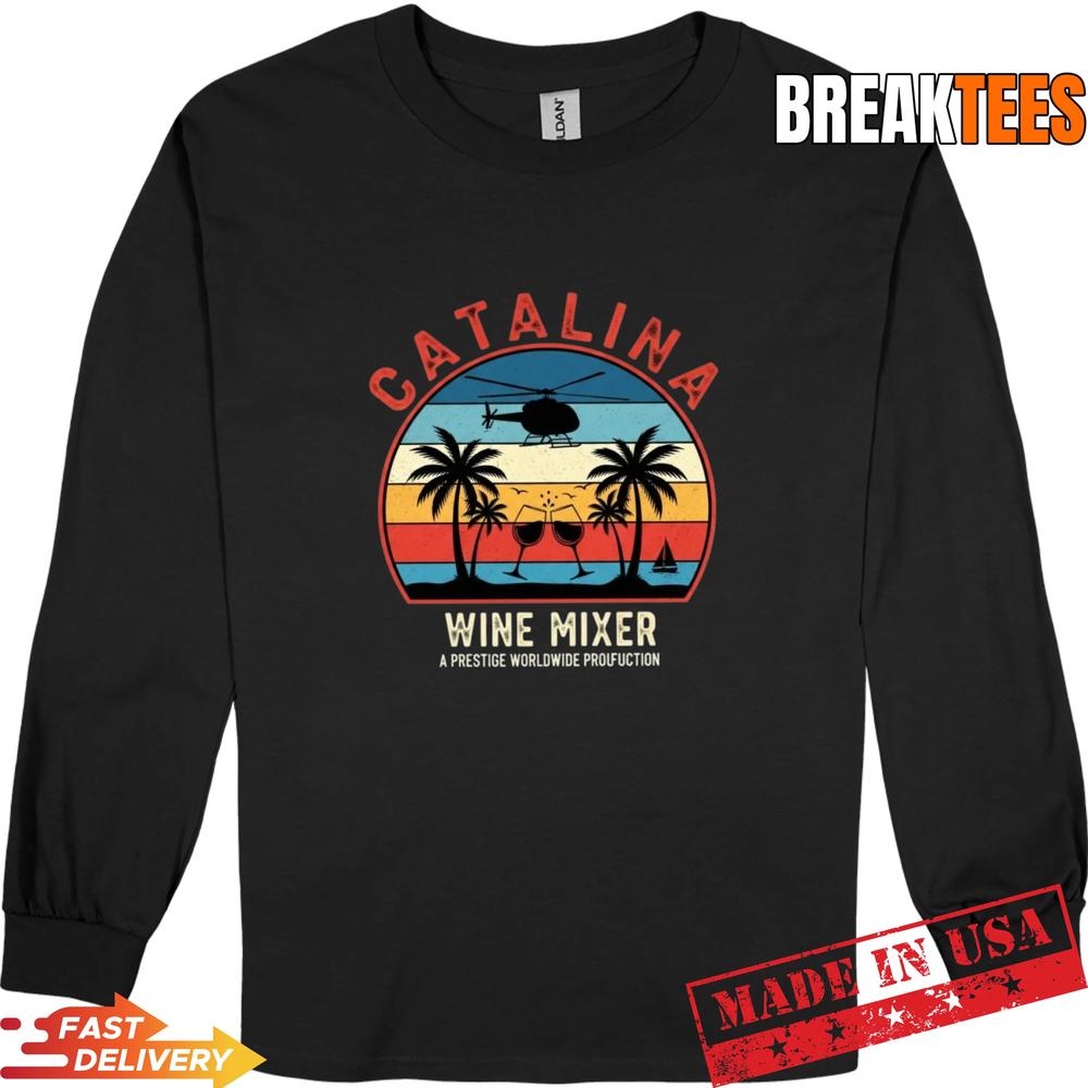 Catalina Wine Mixer Retro T-Shirt
