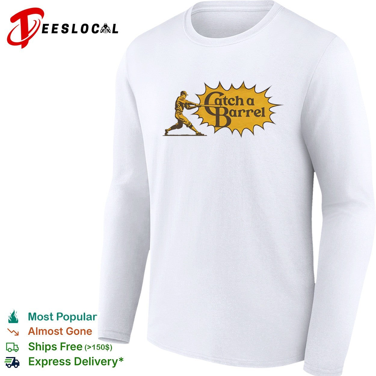 Catch a Barrel Baseball style Cracker Barrel shirt