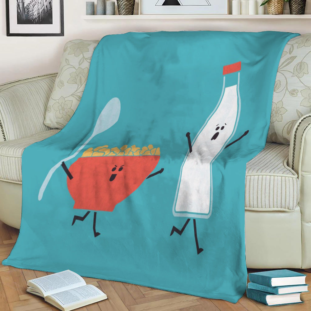 Cereal Killer Fleece Throw Blanket