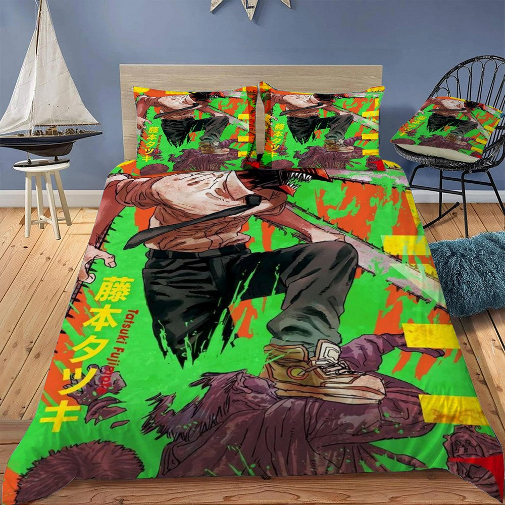Chainsaw Man 01 Bedding Set (Duvet Cover & Pillow Shams)