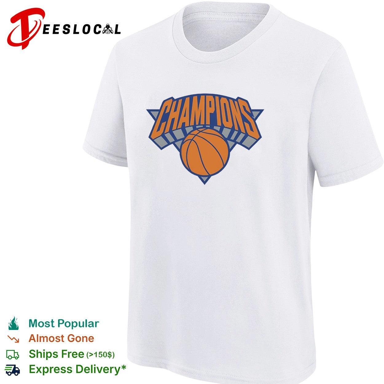 Champions New York Knicks Basketball logo shirt