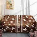 Designer Brown fleece blanket 451#
