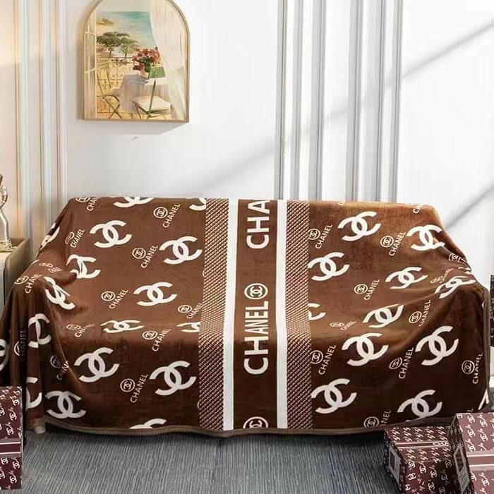 Designer Brown fleece blanket 451#