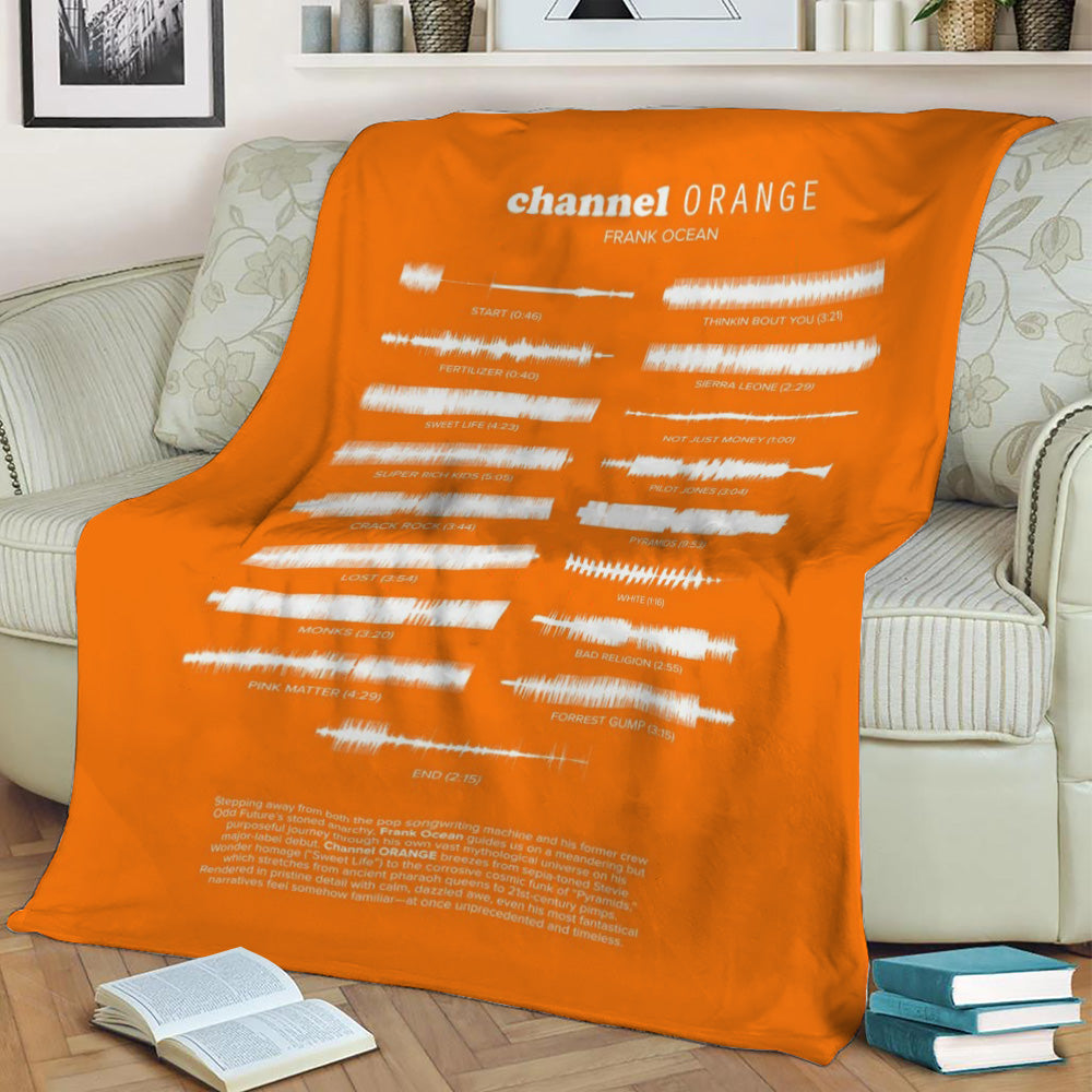Channel Orange by F Ocean Fleece Throw Blanket
