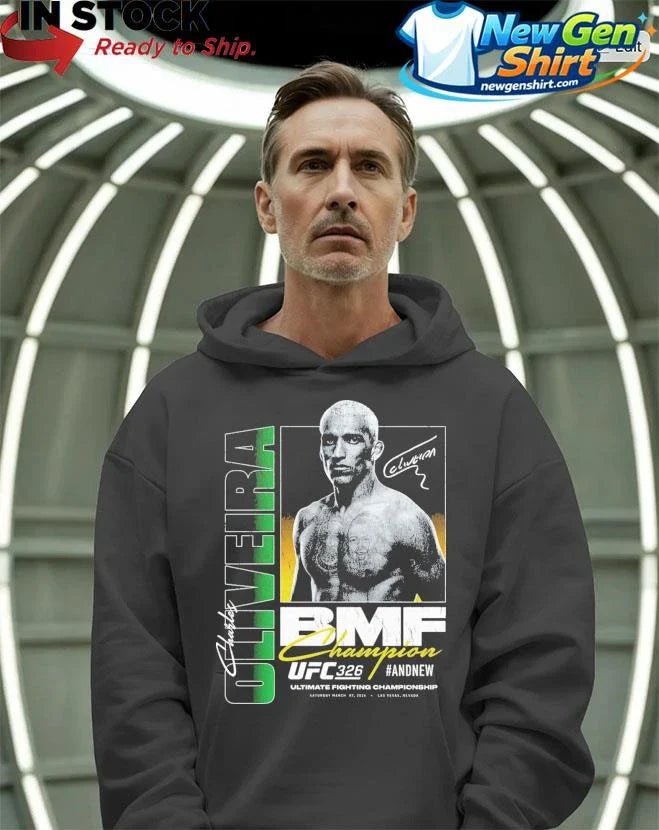 Charles Oliveira UFC 326 #AndNew BMF Champion Shirt