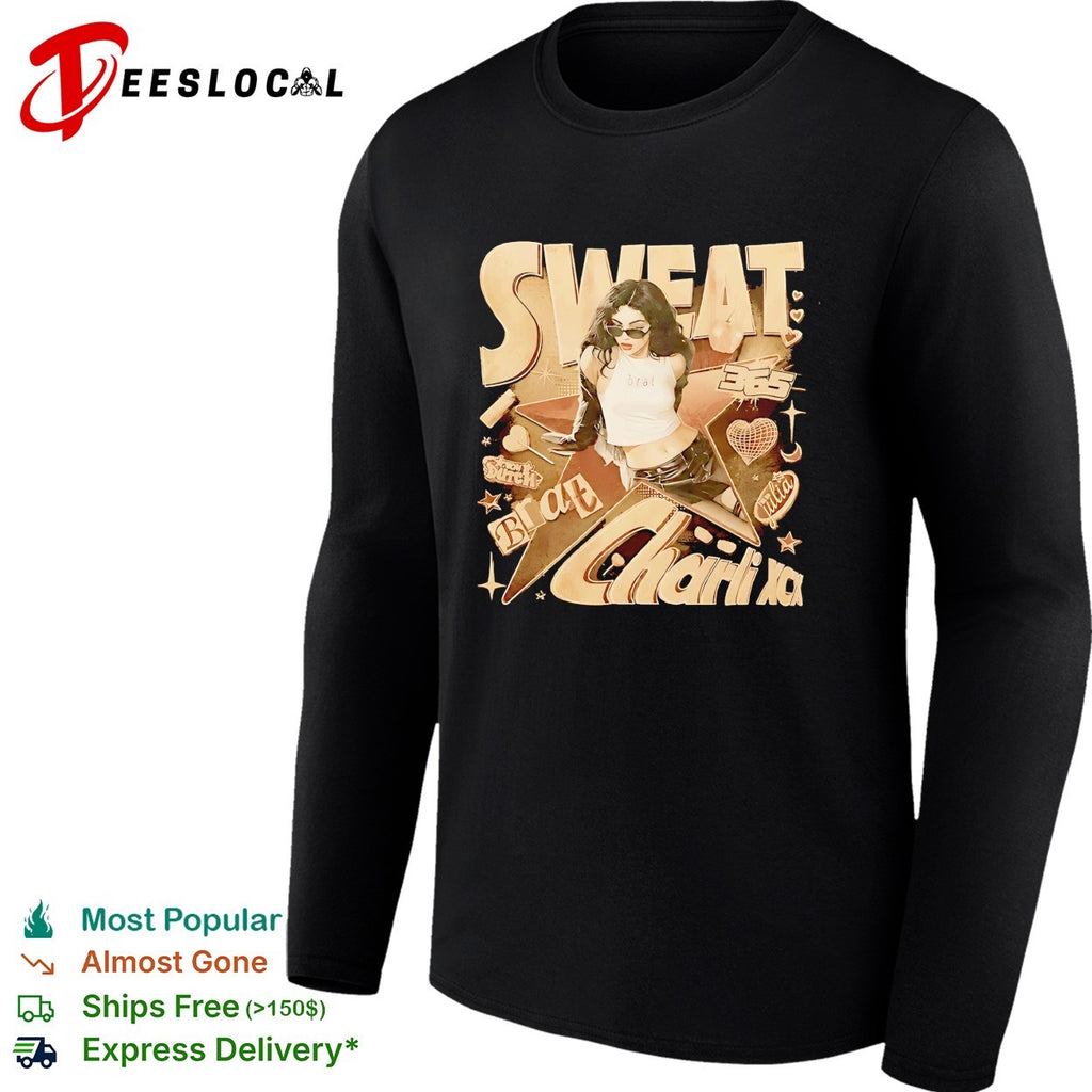 Charli XCX Sweat tour portrait collage vintage shirt