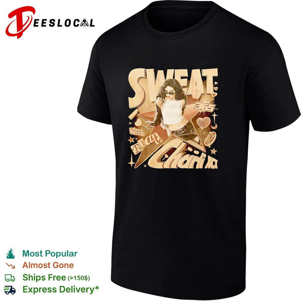 Charli XCX Sweat tour portrait collage vintage shirt