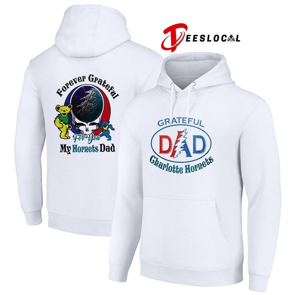 Charlotte Hornets x Grateful Dead Father Day forever Grateful logo shirt