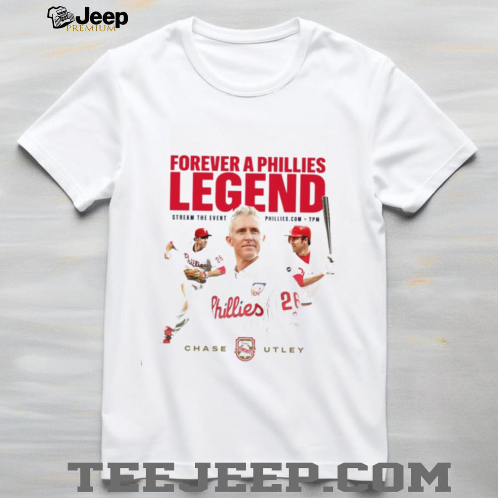 Chase Utley Forever a Phillies Legend Wall of Fame shirt