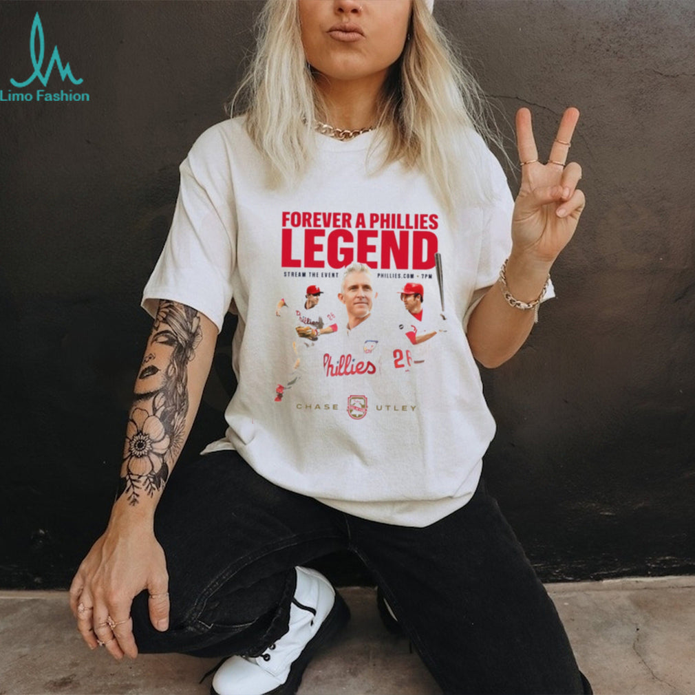 Chase Utley Forever a Phillies Legend Wall of Fame shirt