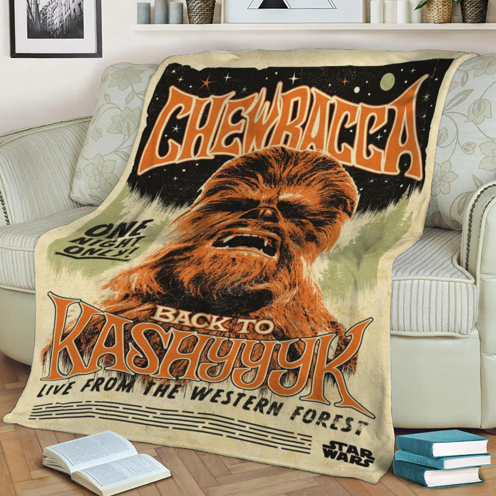 Chewbacca Fleece Throw Blanket