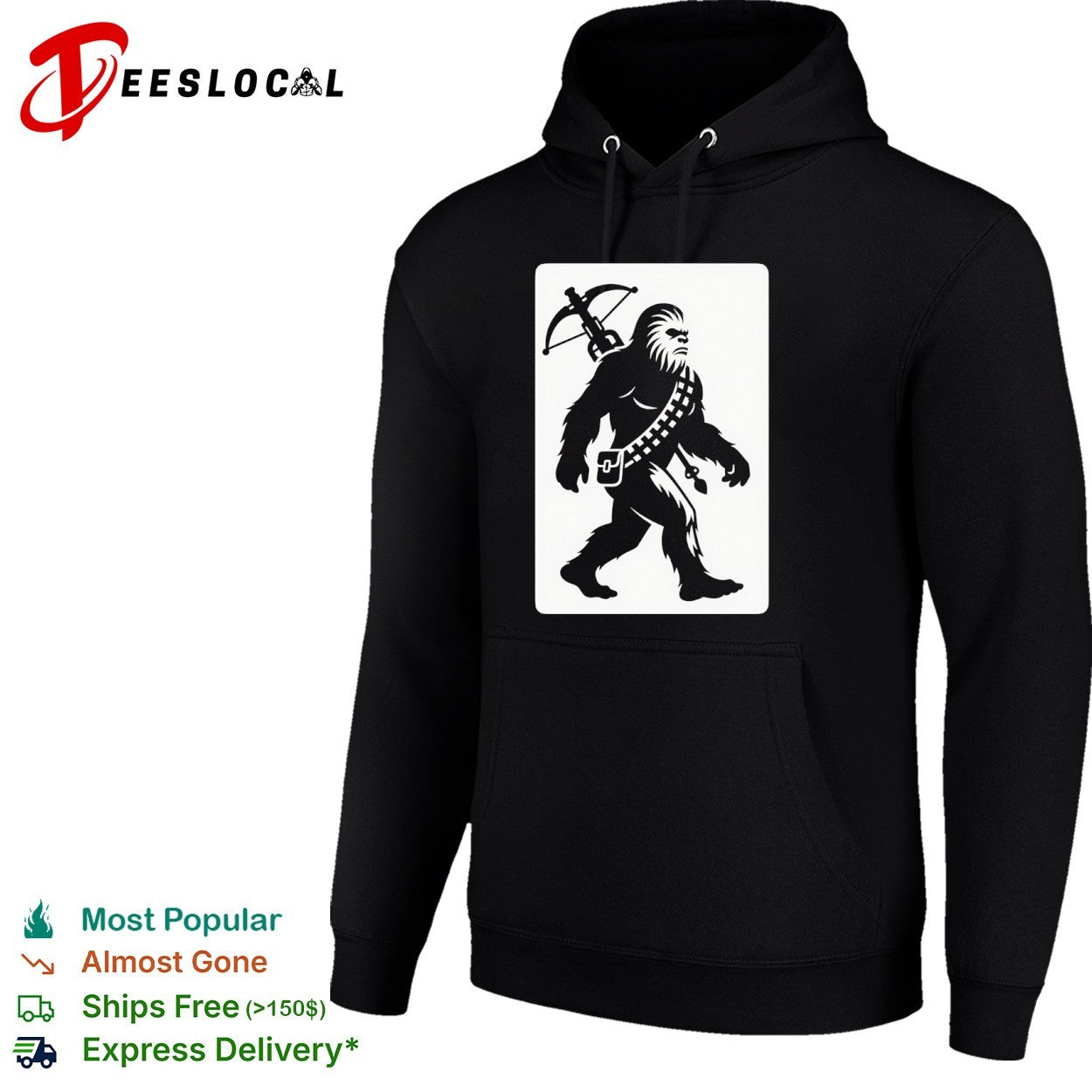 Chewbacca Bigfoot Star Wars Parody Mashup Wookiee Hunter Sci Fi Creature shirt