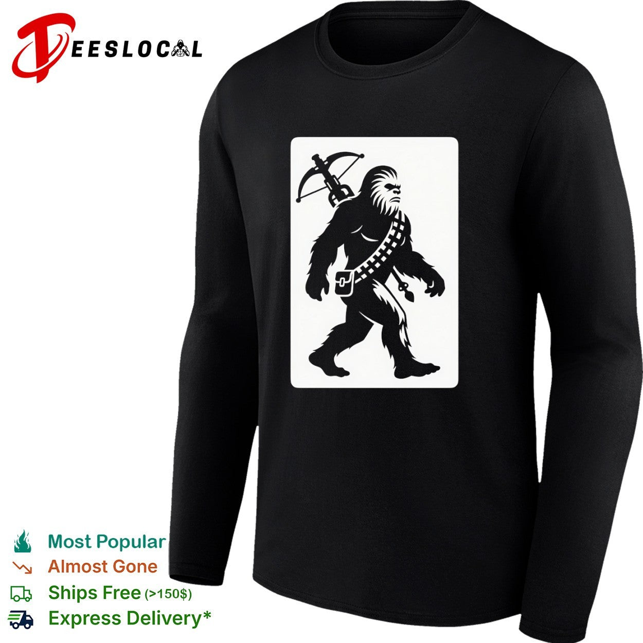 Chewbacca Bigfoot Star Wars Parody Mashup Wookiee Hunter Sci Fi Creature shirt