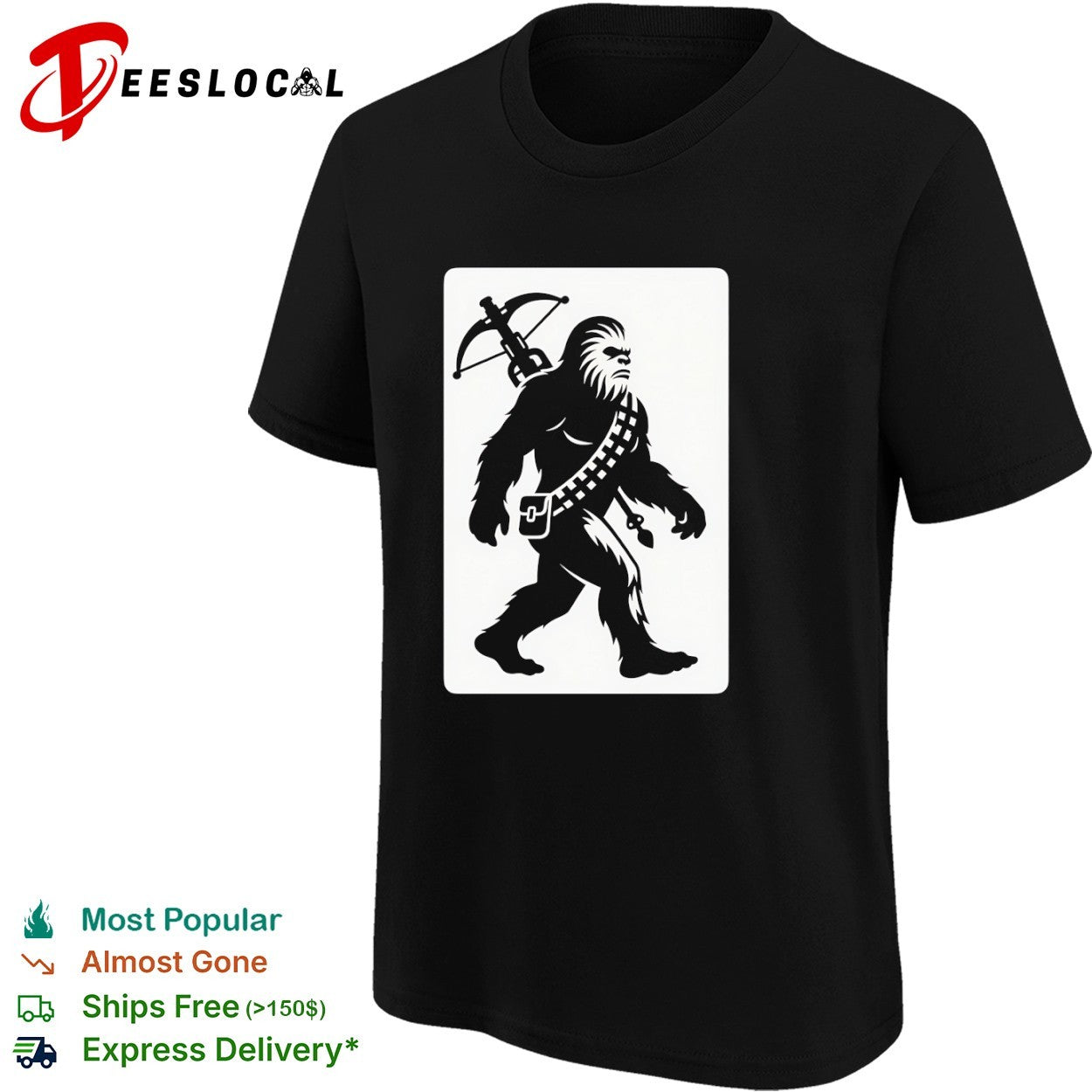 Chewbacca Bigfoot Star Wars Parody Mashup Wookiee Hunter Sci Fi Creature shirt