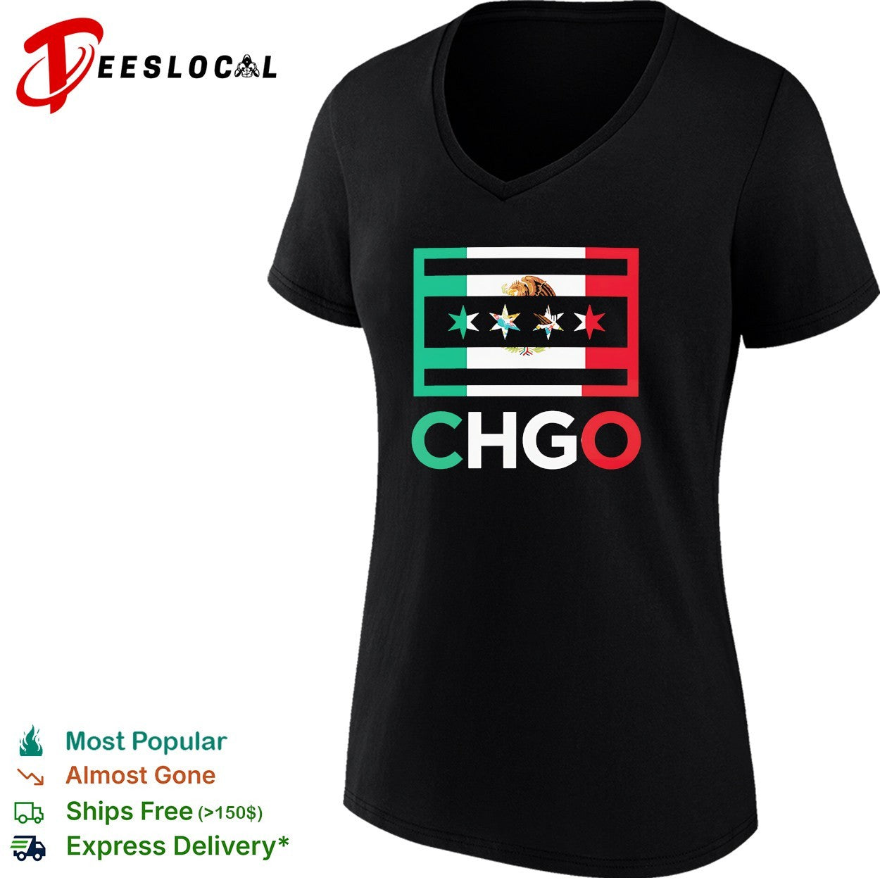 Chicago Bears Mexico CHGO flag mashup heritage pride shirt