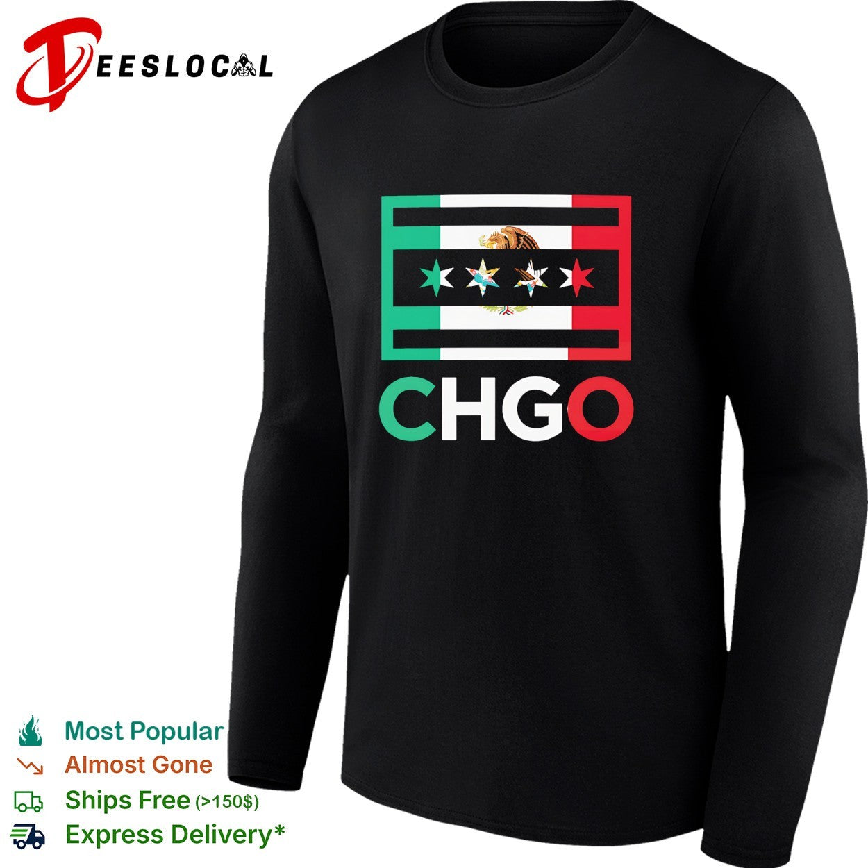 Chicago Bears Mexico CHGO flag mashup heritage pride shirt