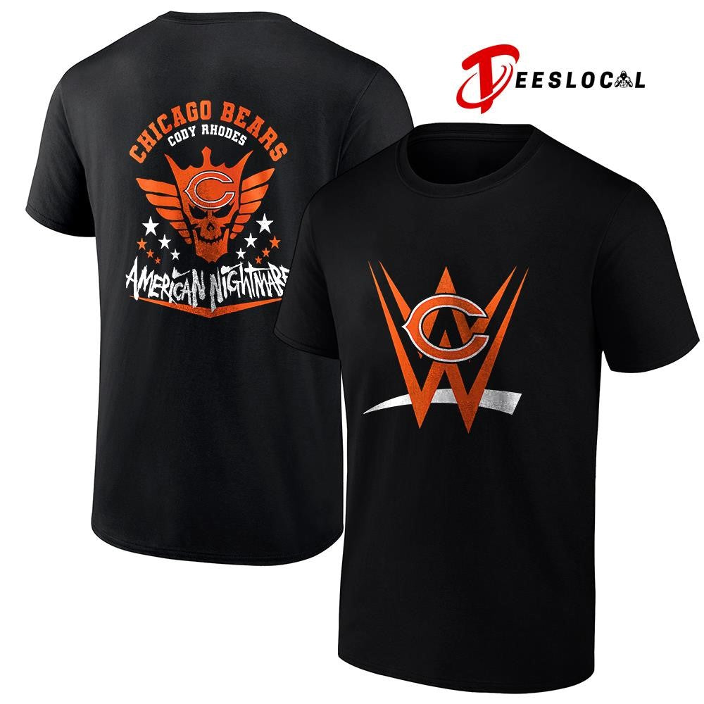Chicago Bears x Cody Rhones American nightmare logo shirt
