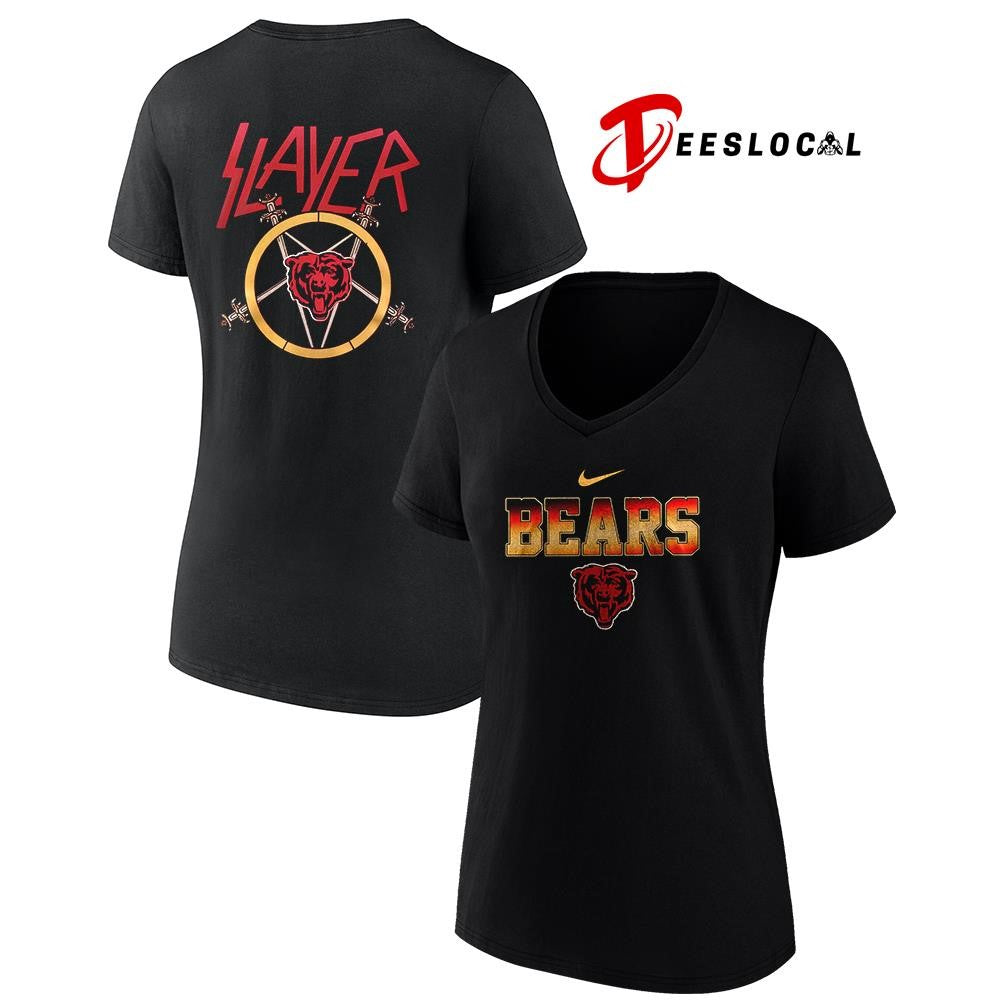 Chicago Bears x Slayer logo shirt