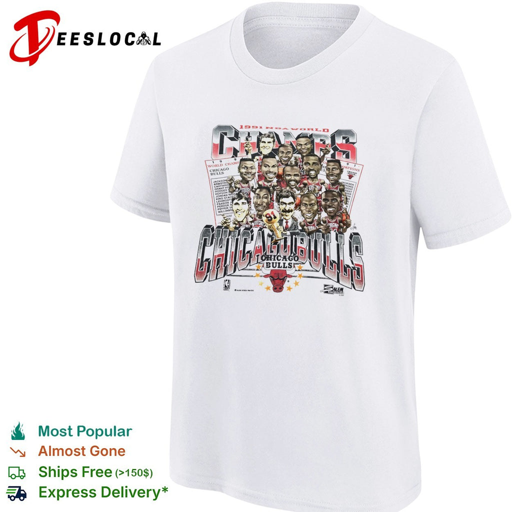 Chicago Bulls 1991 NBA World Champs vintage shirt